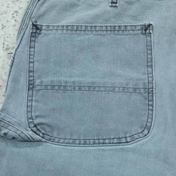 RARE 1993 Vintage Carhartt WU1943 Hunter Green Faded Carpenter Shorts Size 34 - Picture 3 of 13